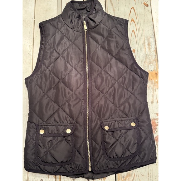 Love Tree Ultra Light Packable Puffer Vest Black Size SMALL Form Fitting NWT - Picture 1 of 12